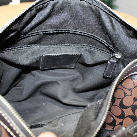 Coach Signature Coated Canvas Stchel Bag - Picture 5 of 6